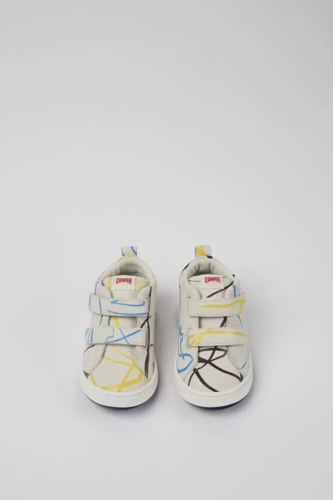 Zapatillas<Camper Sneakers Multicolores De Piel Para Ninos