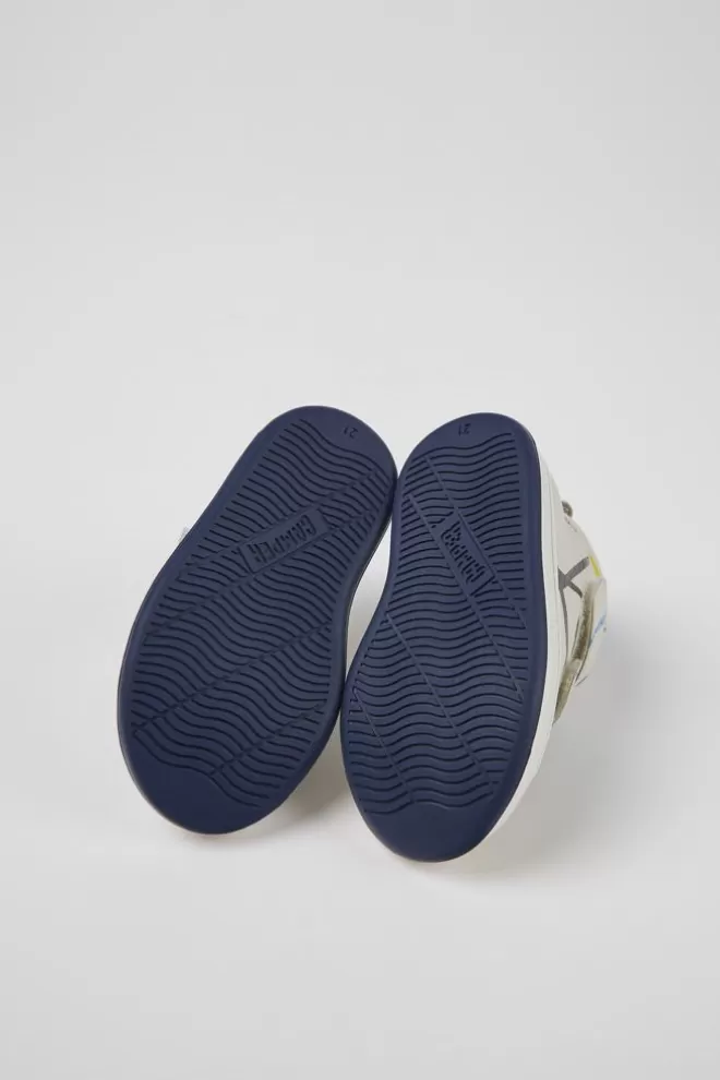 Zapatillas<Camper Sneakers Multicolores De Piel Para Ninos