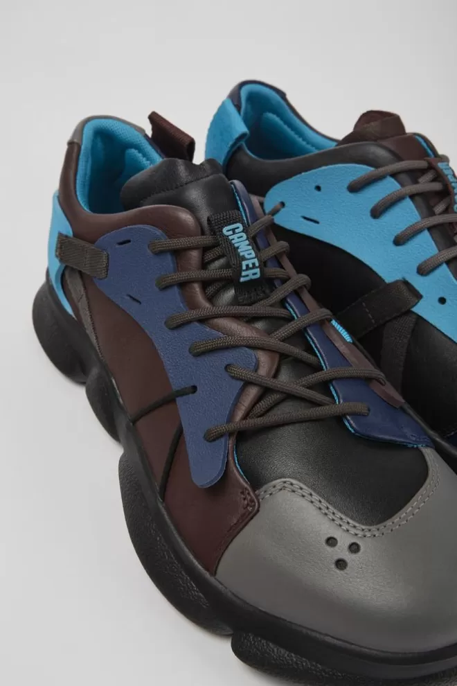 Zapatillas<Camper Sneakers Multicolores De Piel Y Tejido Para Hombre