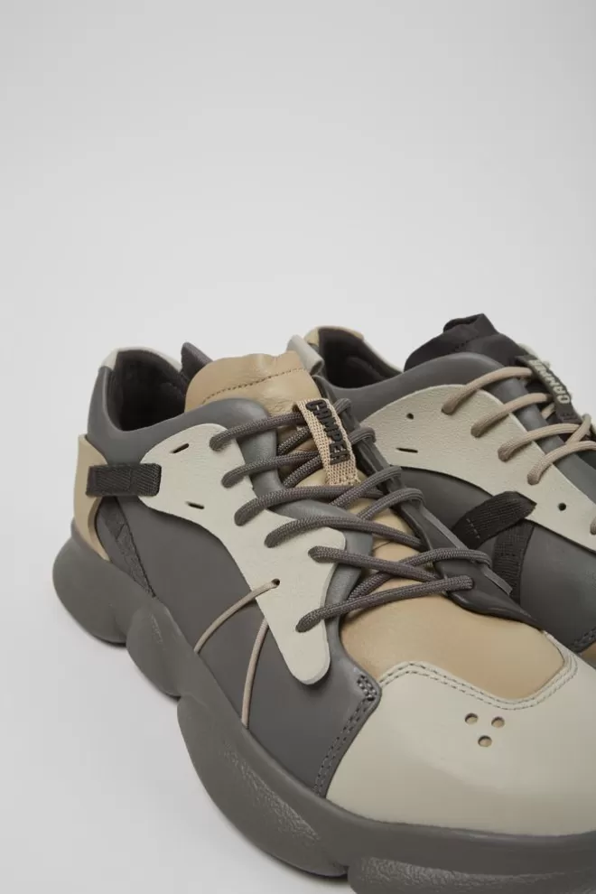 Zapatillas<Camper Sneakers Multicolores De Piel Y Tejido Para Hombre