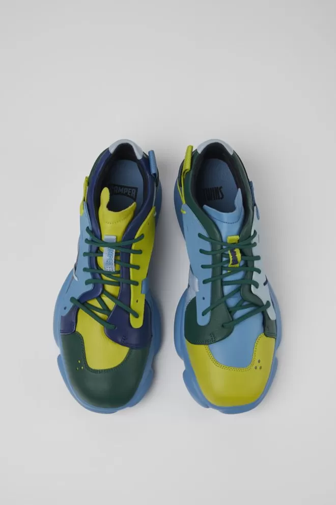 Zapatillas<Camper Sneakers Multicolores De Piel Y Tejido Para Hombre