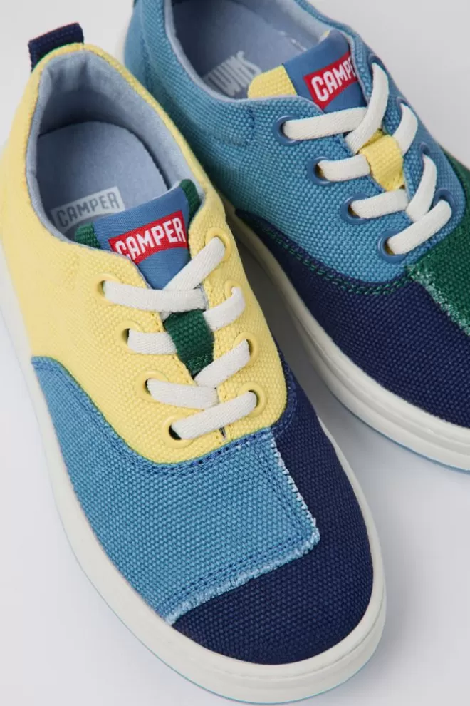 Zapatillas<Camper Sneakers Multicolores De Tejido Para Ninos