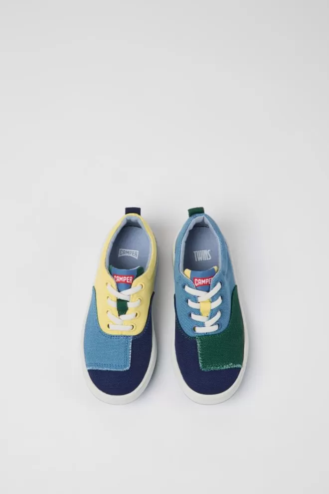 Zapatillas<Camper Sneakers Multicolores De Tejido Para Ninos