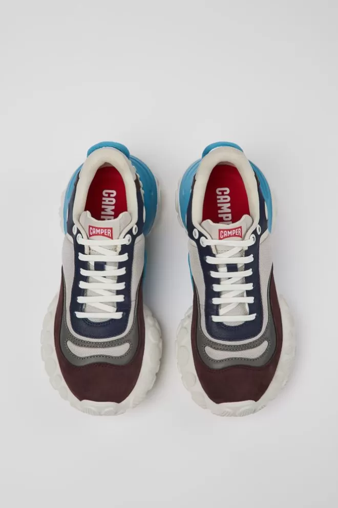 Zapatillas<Camper Sneakers Multicolores De Tejido Y Nobuk Para Mujer