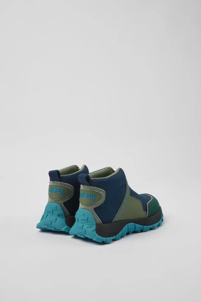 Zapatillas<Camper Sneakers Multicolores De Tejido Y Piel Para Ninos