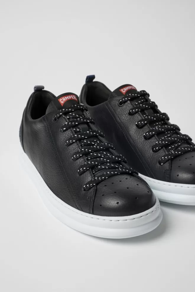 Zapatillas<Camper Sneakers Negras De Piel Para Hombre