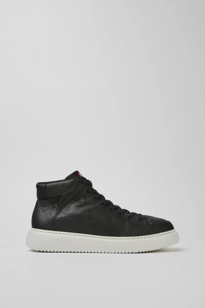 Zapatillas<Camper Sneakers Negras De Piel Para Hombre