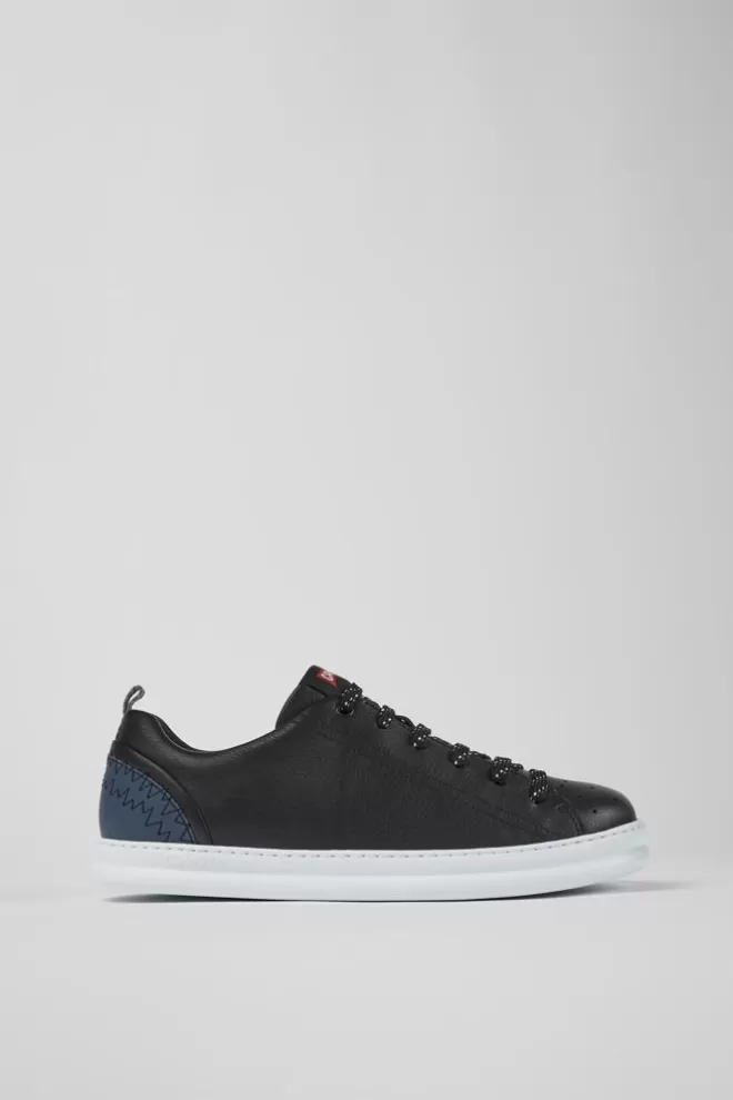 Zapatillas<Camper Sneakers Negras De Piel Para Hombre