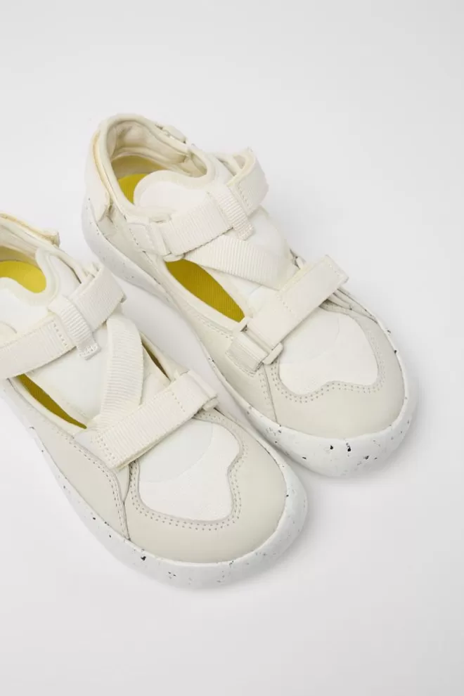 Zapatillas<Camper Sneakers Semiabiertas Blancas Para Mujer