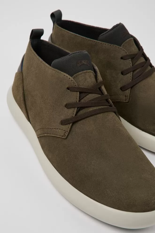 Botines<Camper Sneakers Verdes De Nobuk Para Hombre