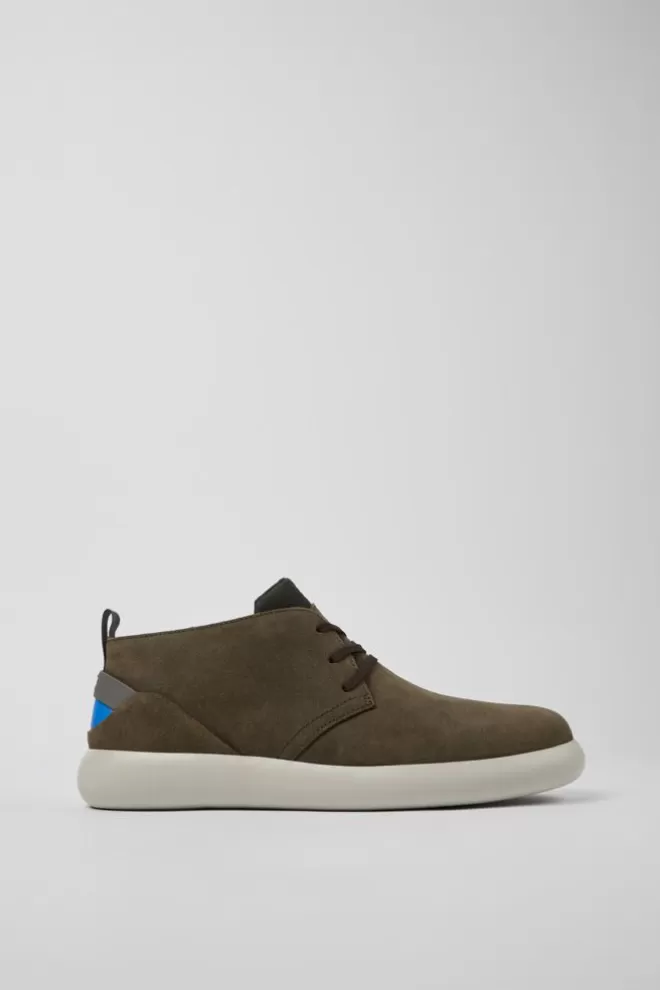 Botines<Camper Sneakers Verdes De Nobuk Para Hombre