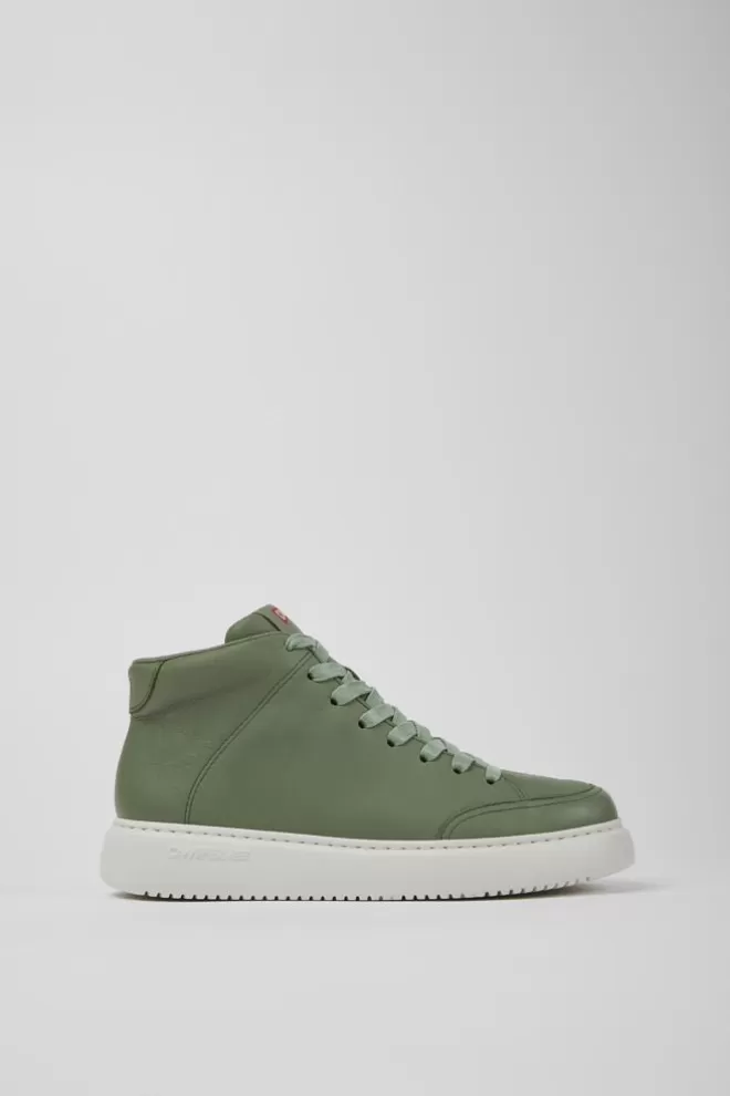 Zapatillas<Camper Sneakers Verdes De Piel Para Mujer