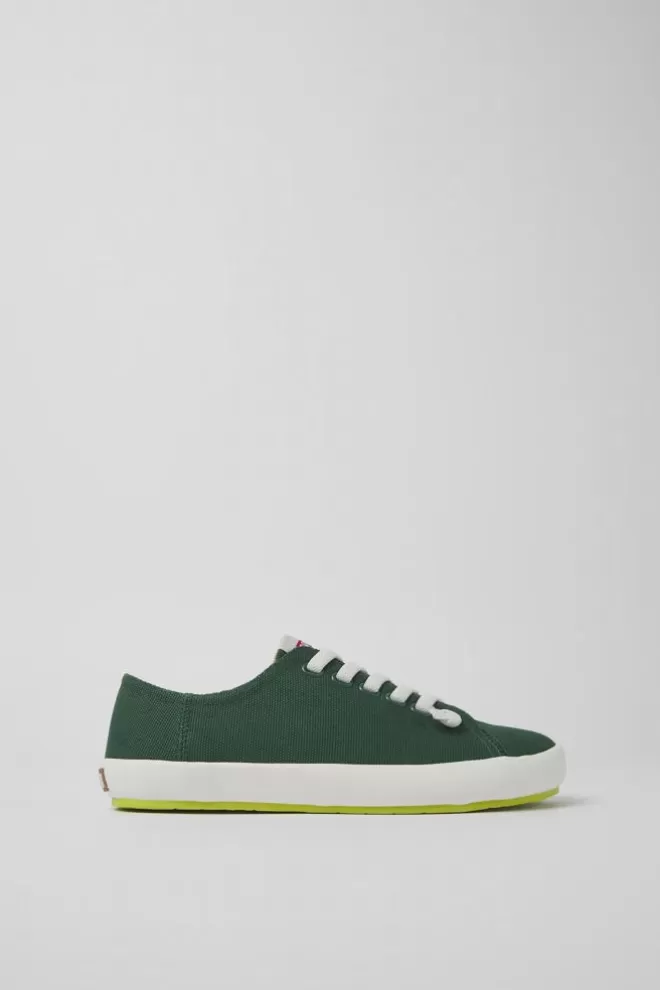 Zapatillas<Camper Sneakers Verdes De Tejido Para Mujer