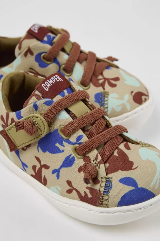 Zapatillas<Camper Zapatilla De Baloncesto De Tejido Y Piel Multicolor