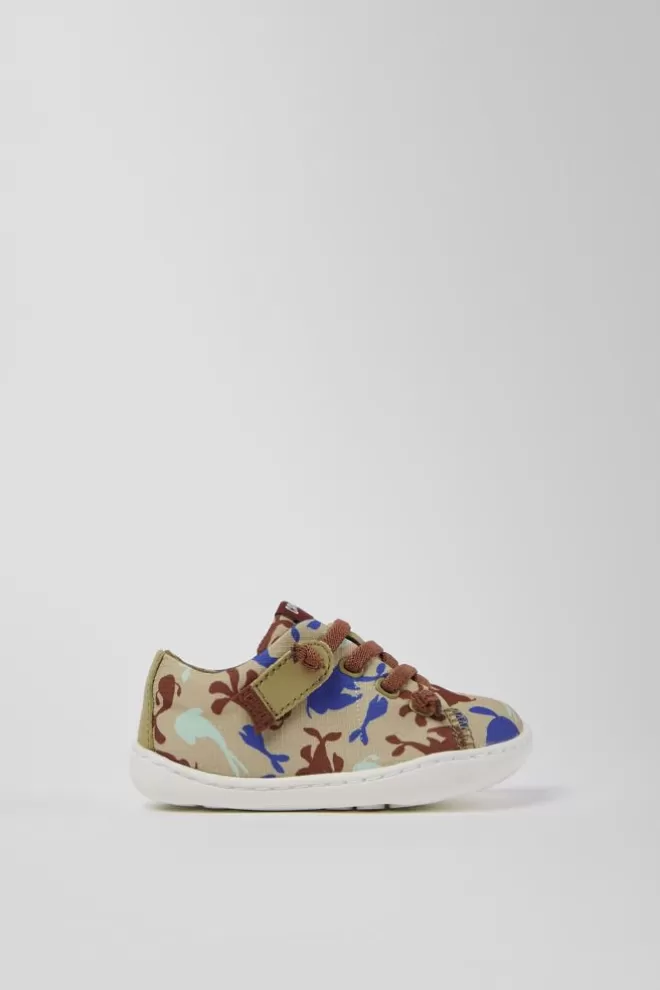 Zapatillas<Camper Zapatilla De Baloncesto De Tejido Y Piel Multicolor