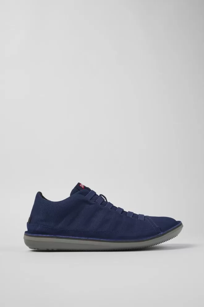 Zapatos Casual<Camper Zapatilla De Baloncesto De Tejido/Nobuk Azul Para Hombre