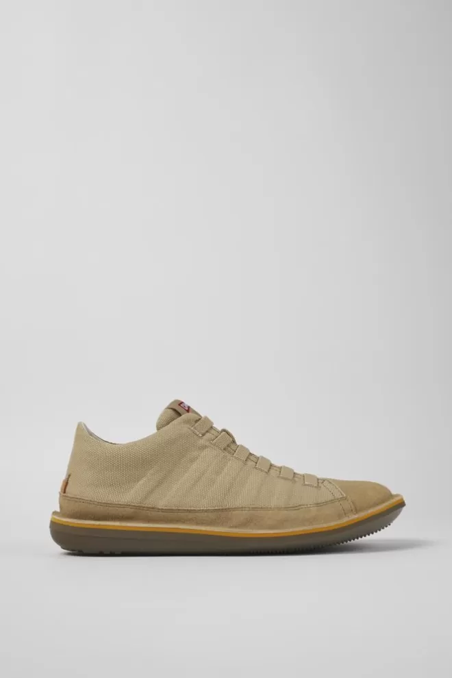 Zapatos Casual<Camper Zapatilla De Baloncesto De Tejido/Nobuk Beige Para Hombre