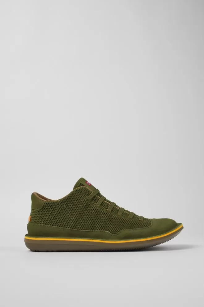 Zapatos Casual<Camper Zapatilla De Baloncesto De Tejido/Nobuk Verde Para Hombre