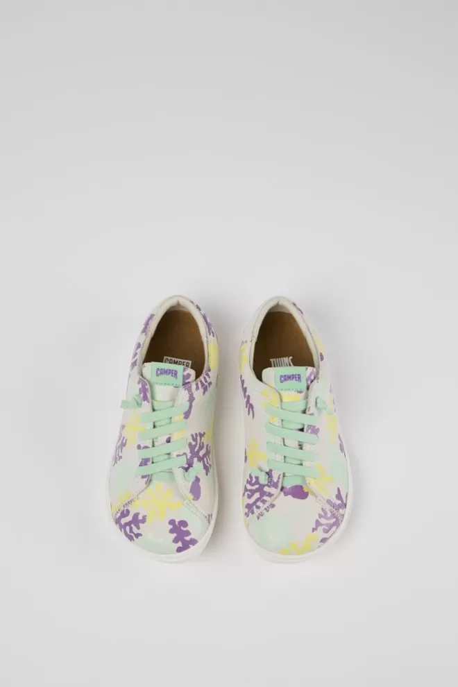 Zapatillas<Camper Zapato Abierto De Piel Multicolor