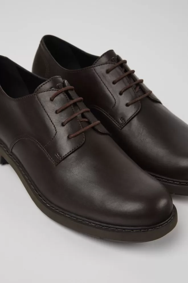 Zapatos De Vestir<Camper Zapato Blucher Clasico Marron