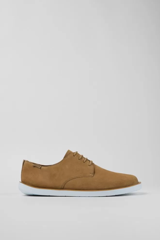 Zapatos De Vestir<Camper Zapato Blucher De Nobuk Marron Para Hombre