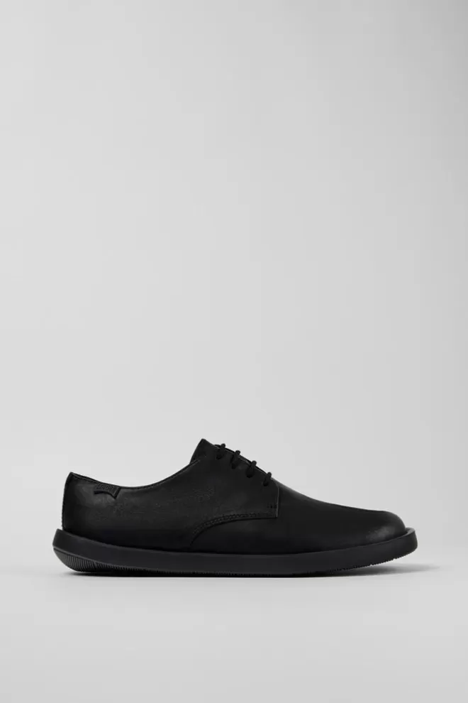 Zapatos De Vestir<Camper Zapato Blucher De Piel Negro Para Hombre