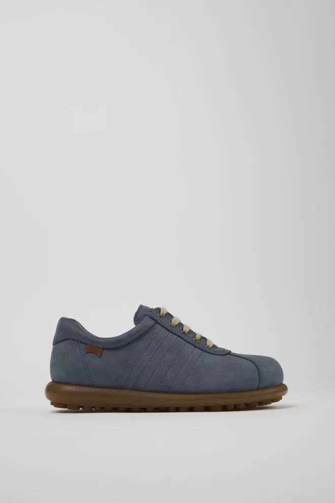 Zapatos Casual<Camper Zapato De Nobuk Azul Para Mujer