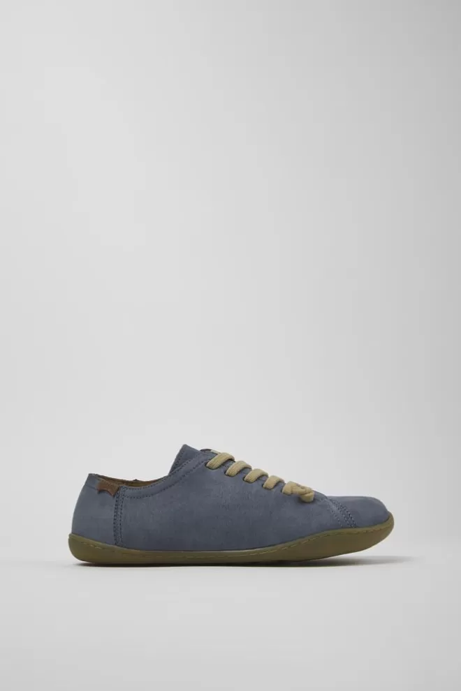 Zapatos Casual<Camper Zapato De Nobuk Azul Para Mujer