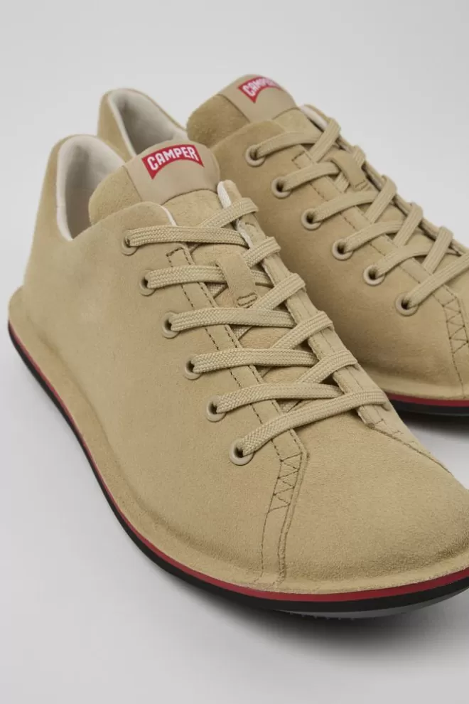 Zapatos Casual<Camper Zapato De Piel Beige Para Hombre