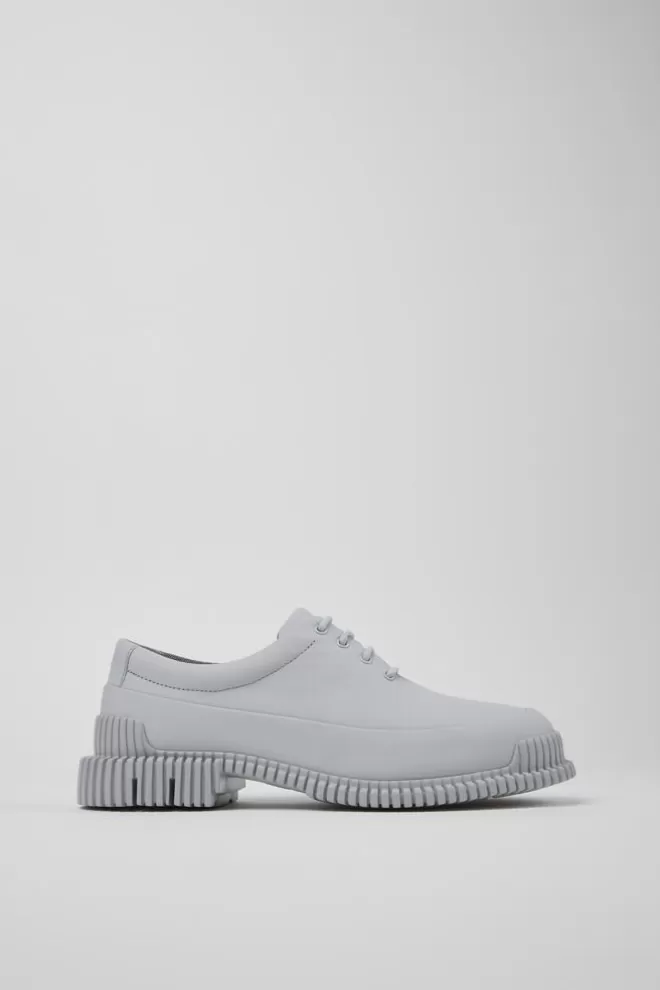 Zapatos De Vestir<Camper Zapato De Piel Gris Para Mujer