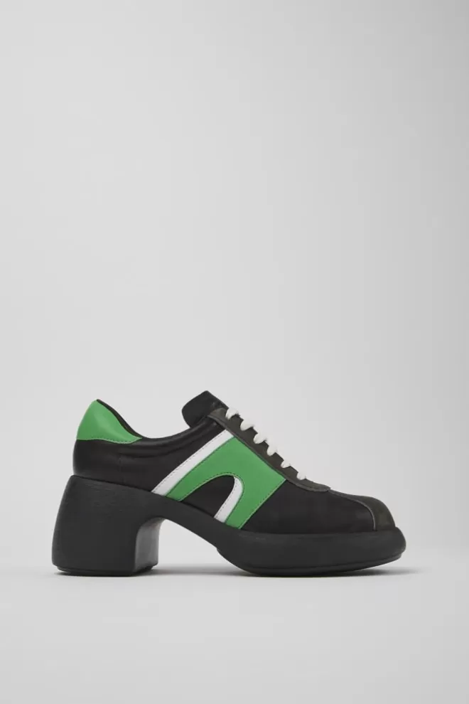 Zapatos De Vestir<Camper Zapato De Piel/Nobuk Negro Para Mujer