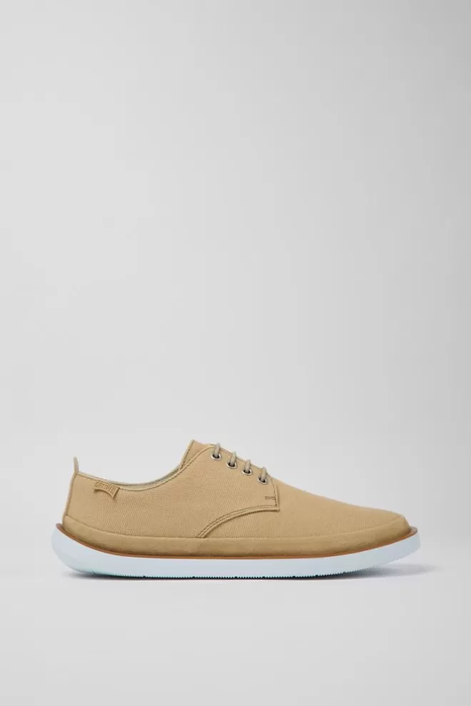 Zapatos Casual<Camper Zapatos Beige De Tejido Y Nobuk Para Hombre