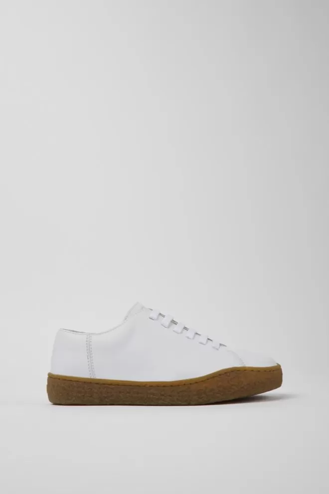 Zapatos Casual<Camper Zapatos Blancos De Piel Para Mujer