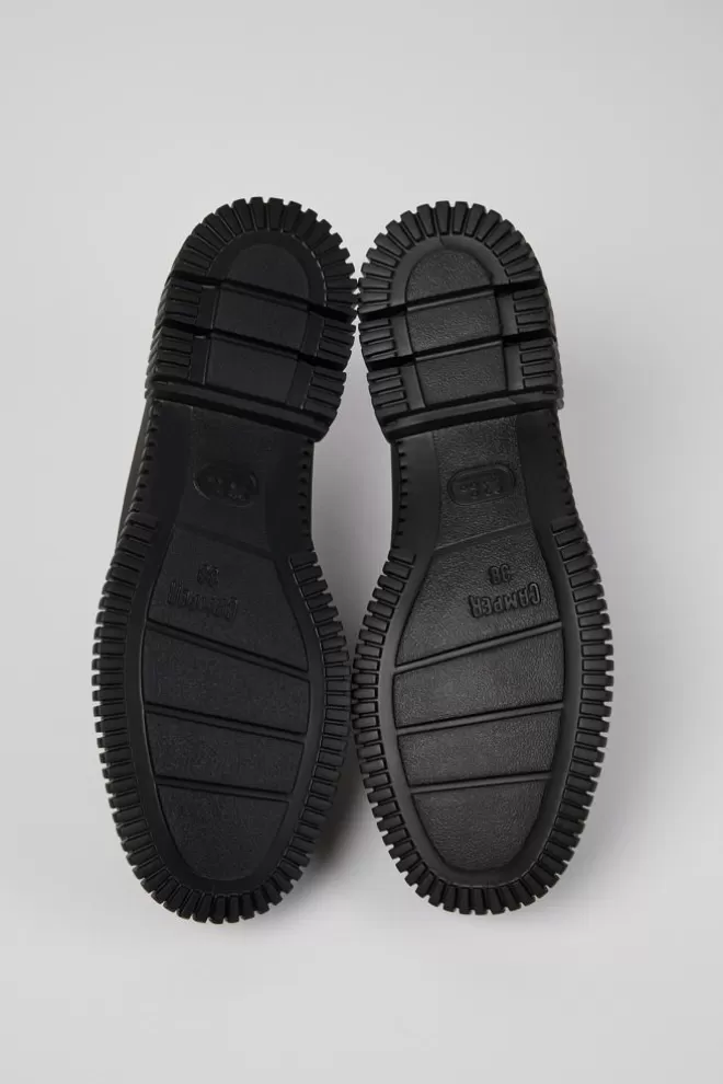 Zapatos Planos<Camper Zapatos De Cordones De Piel En Color Negro