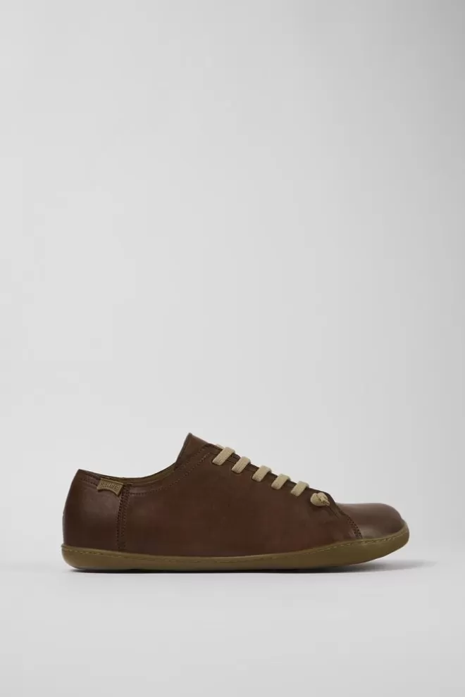 Zapatos Casual<Camper Zapatos De Piel Marron Para Hombre