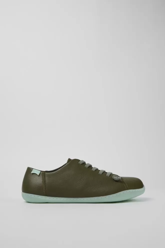 Zapatos Casual<Camper Zapatos De Piel Verde Para Hombre