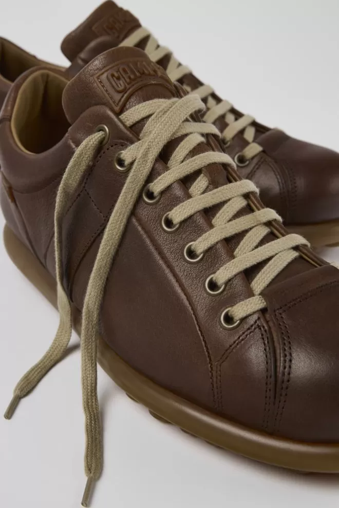 Zapatos Casual<Camper Zapatos Marron Claro De Piel Vegetal Para Hombre