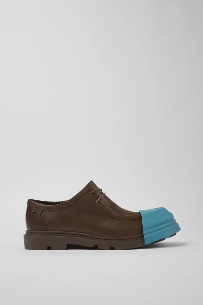 Zapatos De Vestir<Camper Zapatos Marrones De Piel Responsable Para Hombre