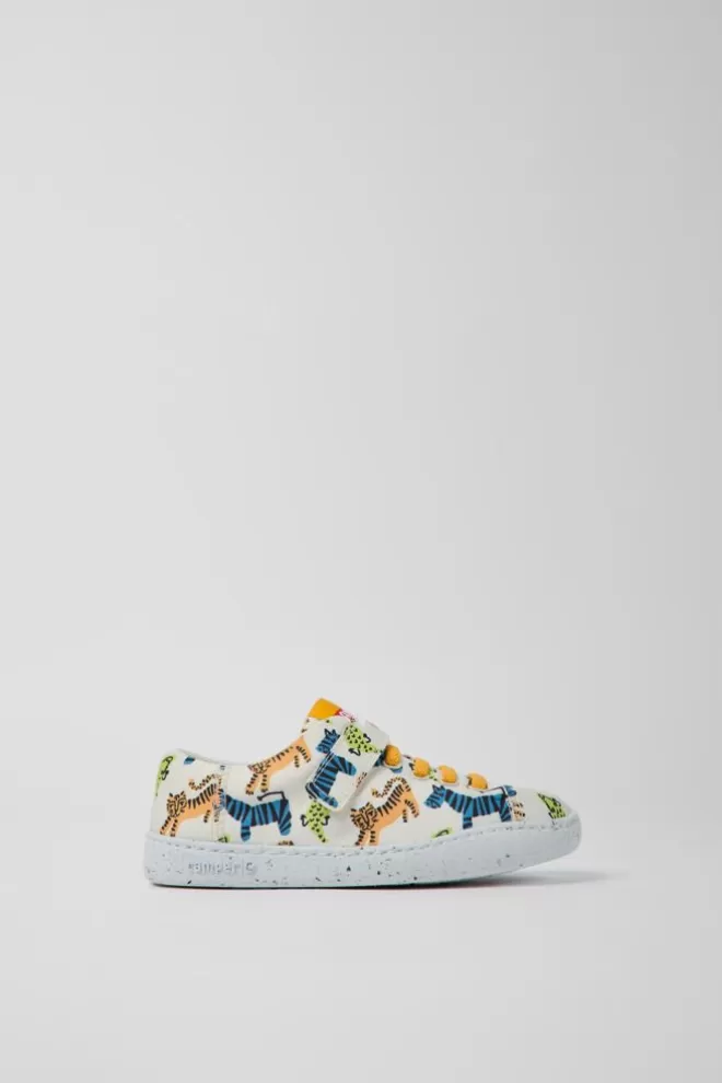 Autocierre<Camper Zapatos Multicolores De Tejido Para Ninos
