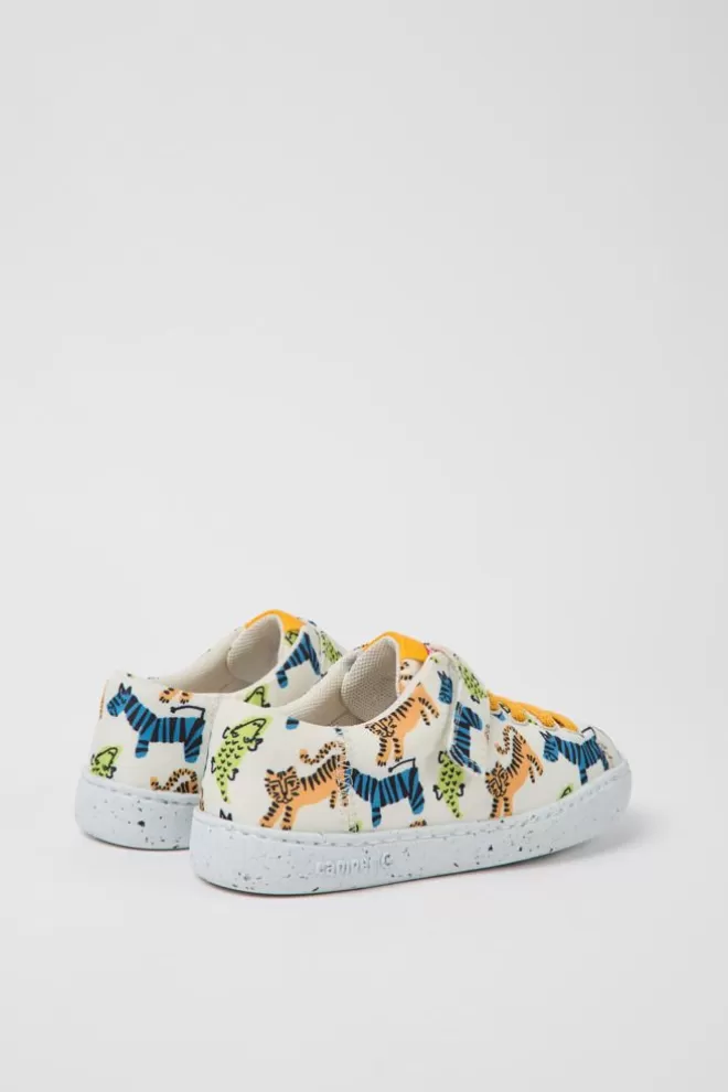 Autocierre<Camper Zapatos Multicolores De Tejido Para Ninos