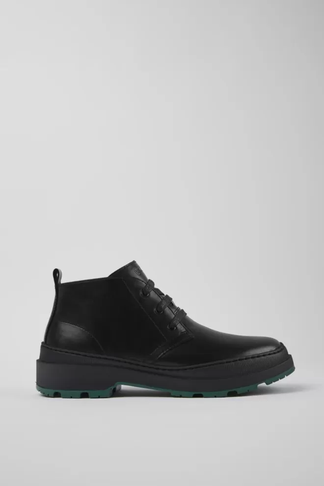 Botines<Camper Zapatos Negros De Piel Para Hombre