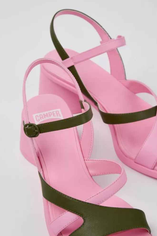 Sandalias<Camper Zapatos Sin Talon Ni Puntera De Piel Para Mujer