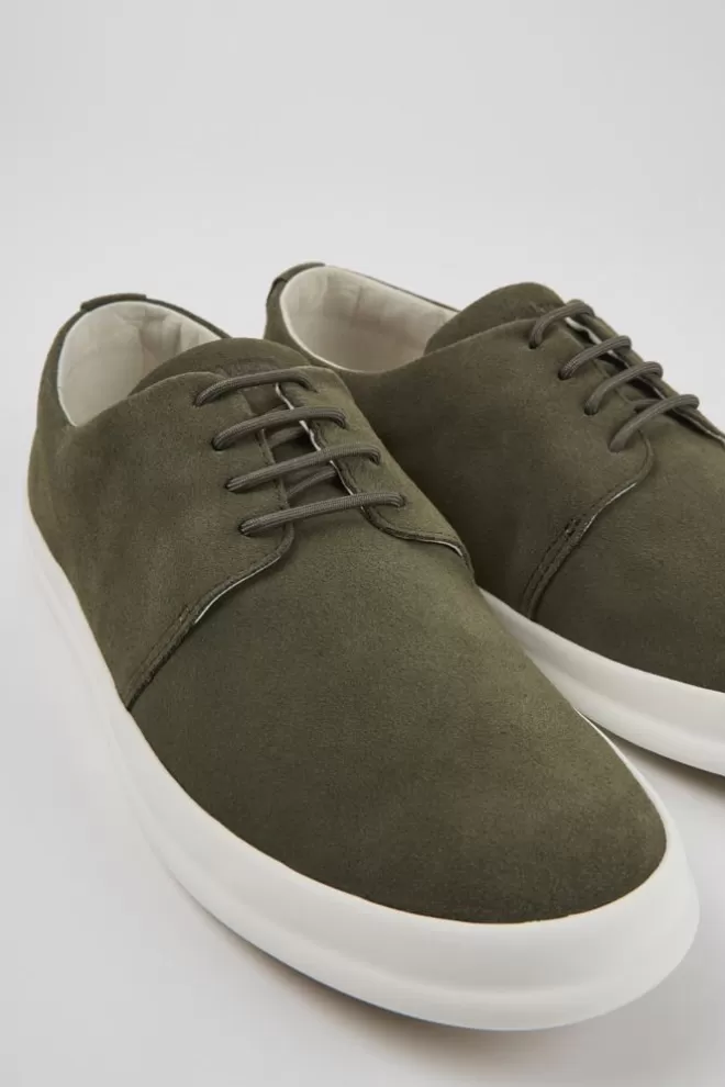 Zapatos Casual<Camper Zapatos Verdes De Nobuk Para Hombre