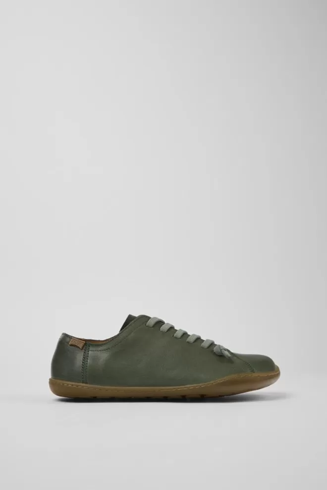 Zapatos Casual<Camper Zapatos Verdes De Piel Para Mujer