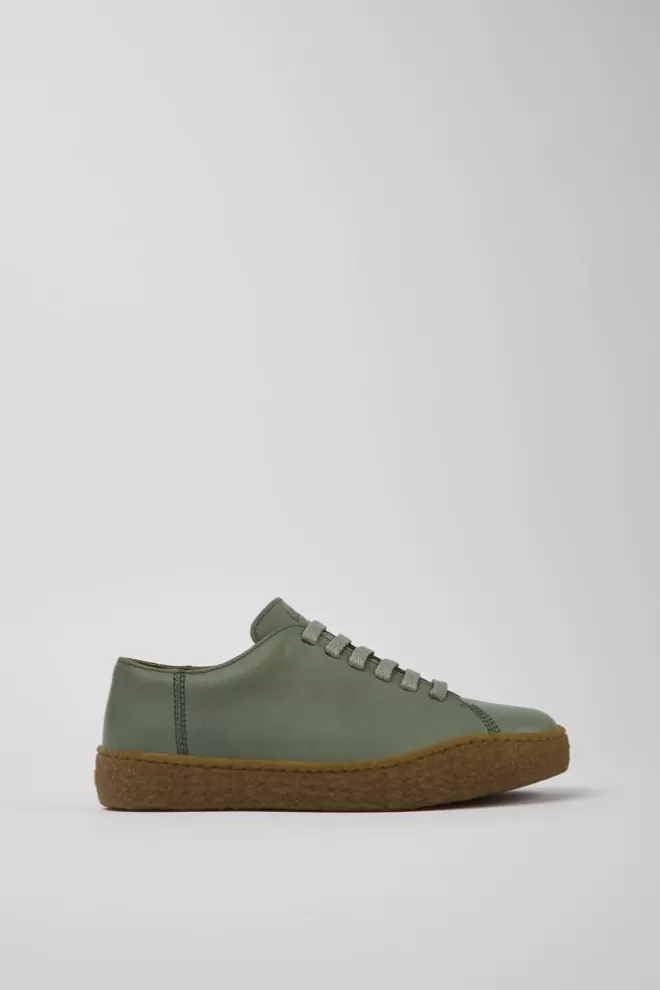 Zapatos Casual<Camper Zapatos Verdes De Piel Para Mujer