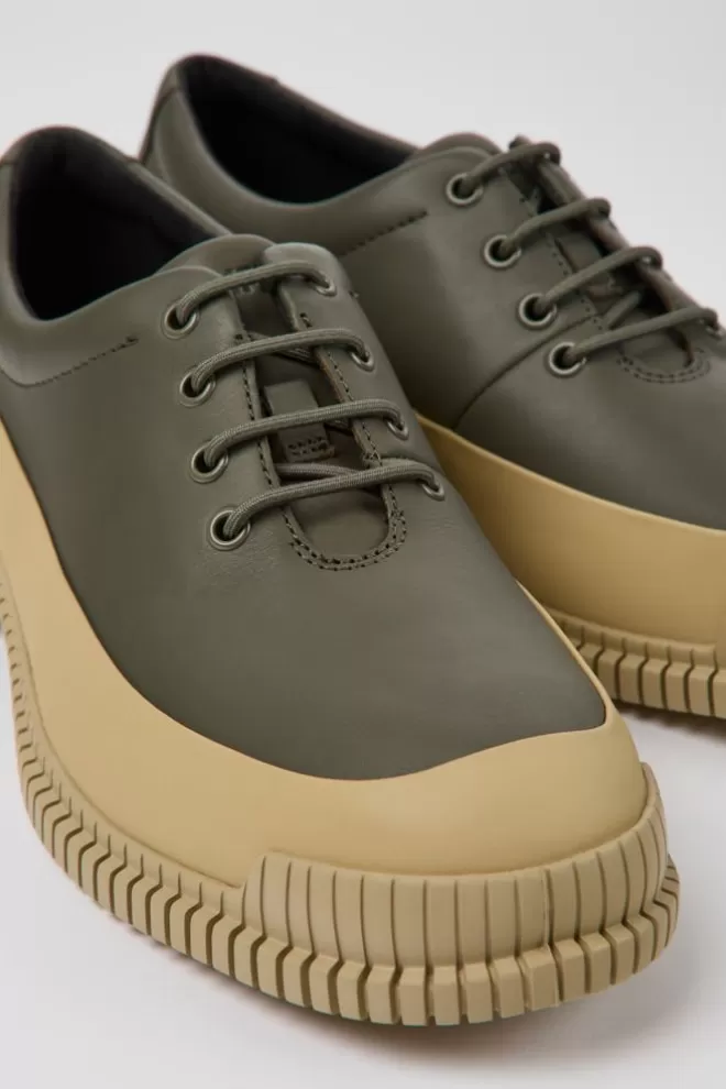 Zapatos De Vestir<Camper Zapatos Verdes Y Beige Para Hombre